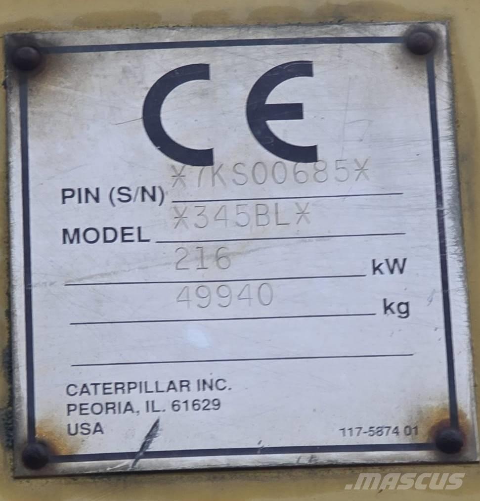 CAT 345 B L Escavatori cingolati