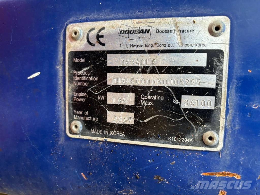 Doosan DX 340 LC Escavatori cingolati
