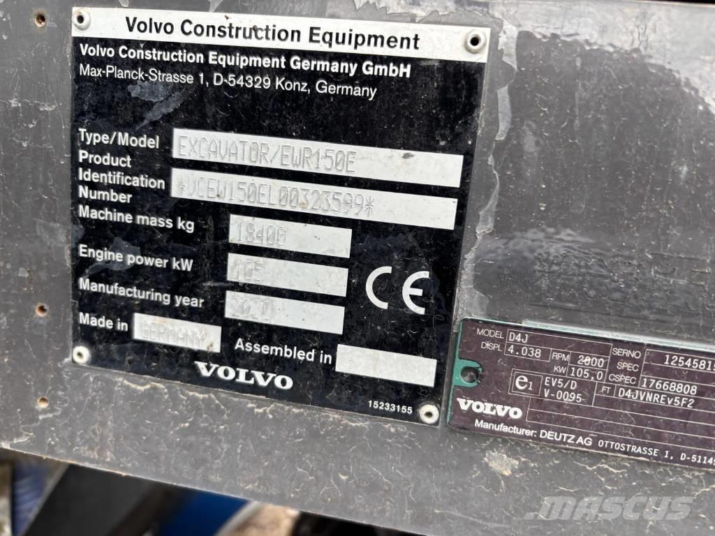 Volvo EWR 150 E Escavatori gommati