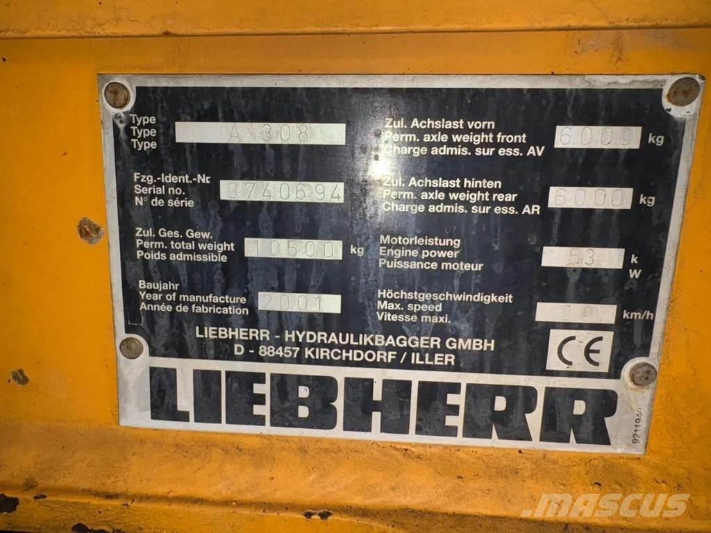 Liebherr A308 Escavatori gommati