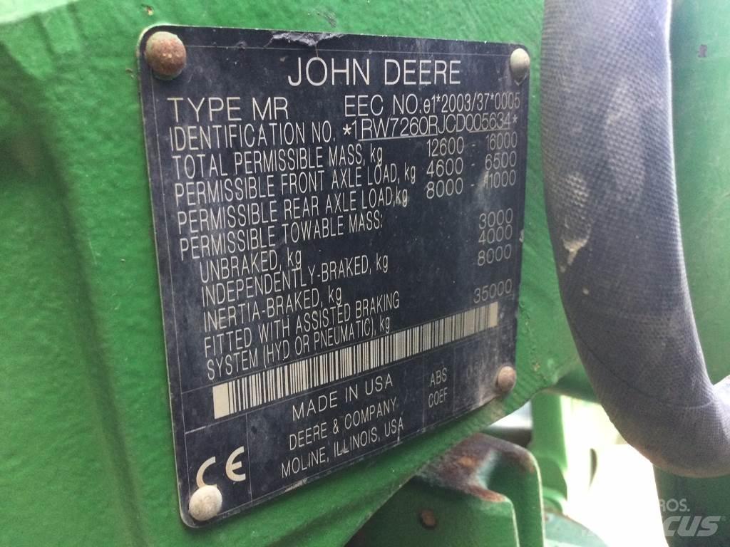 John Deere 7260R Trattori