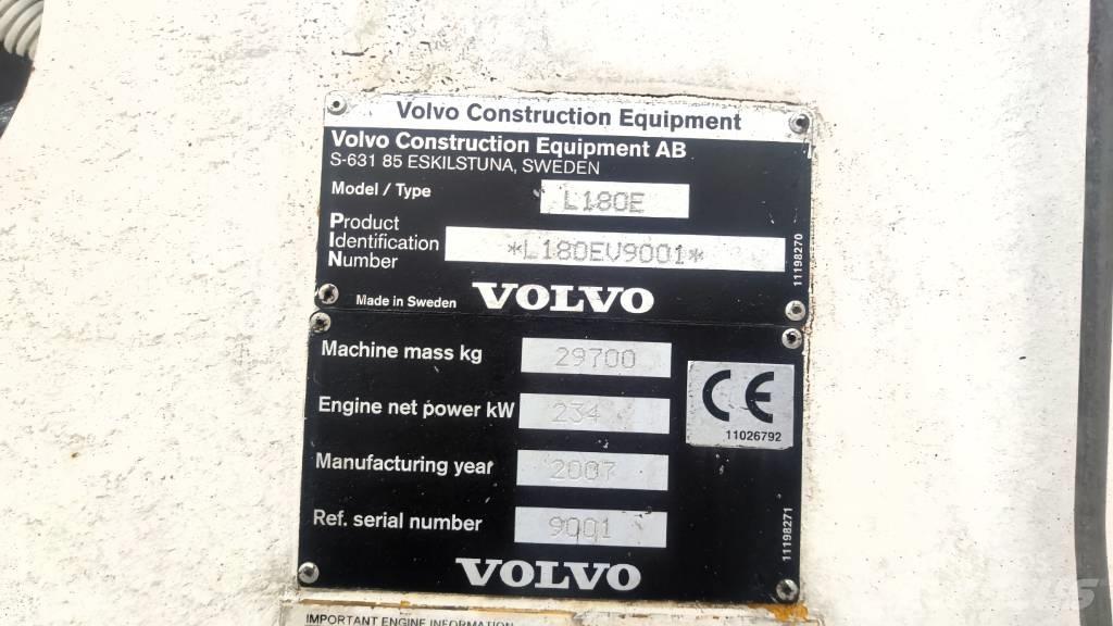Volvo L 180 E Pale gommate