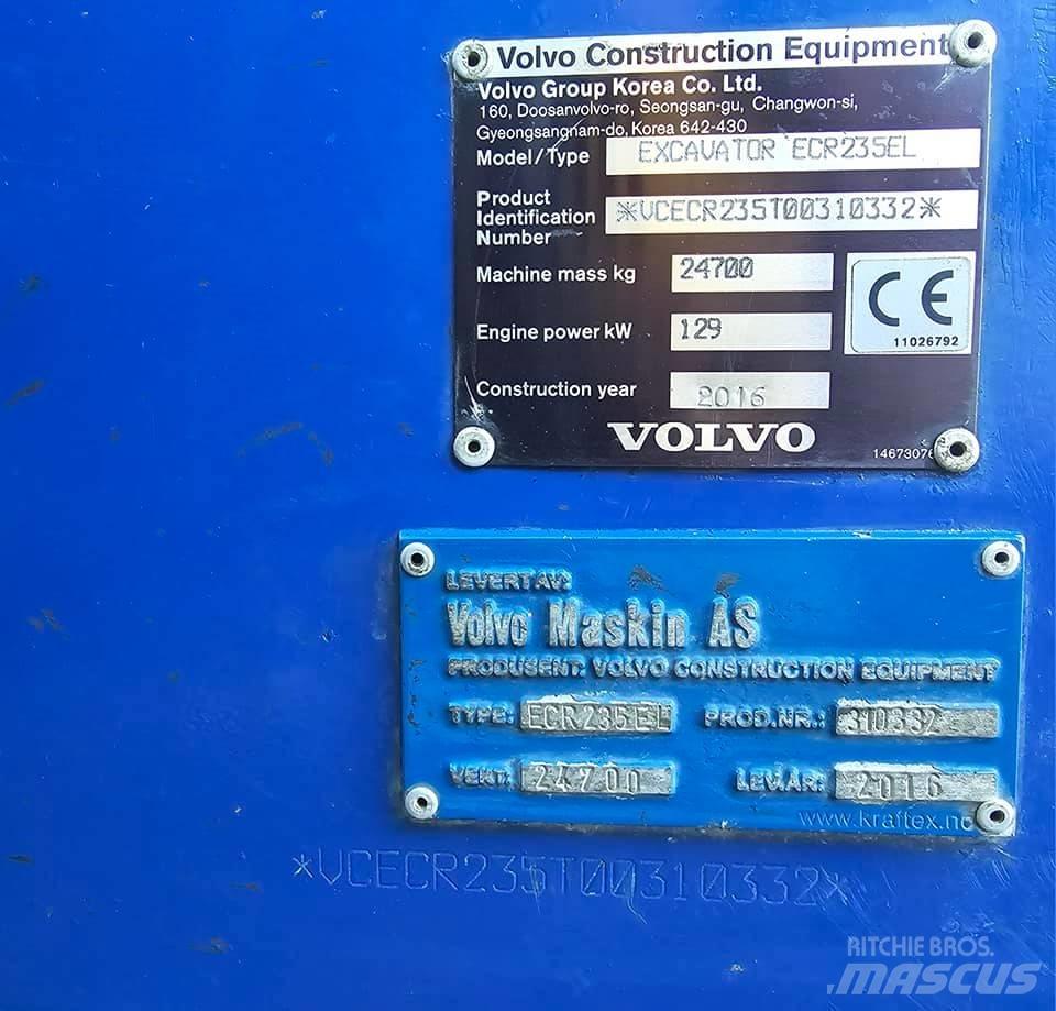 Volvo ECR 235 EL Escavatori cingolati