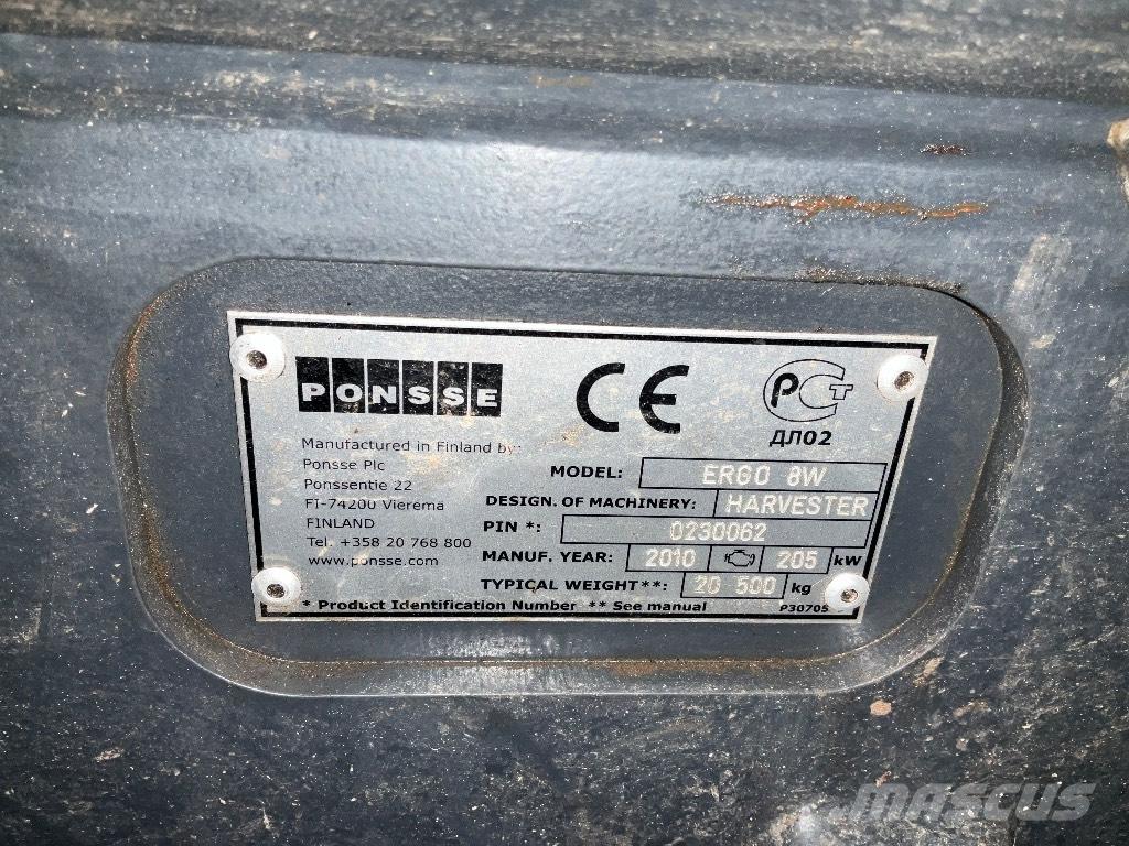 Ponsse ERGO 8W Abbattitrici, Disboscatrici