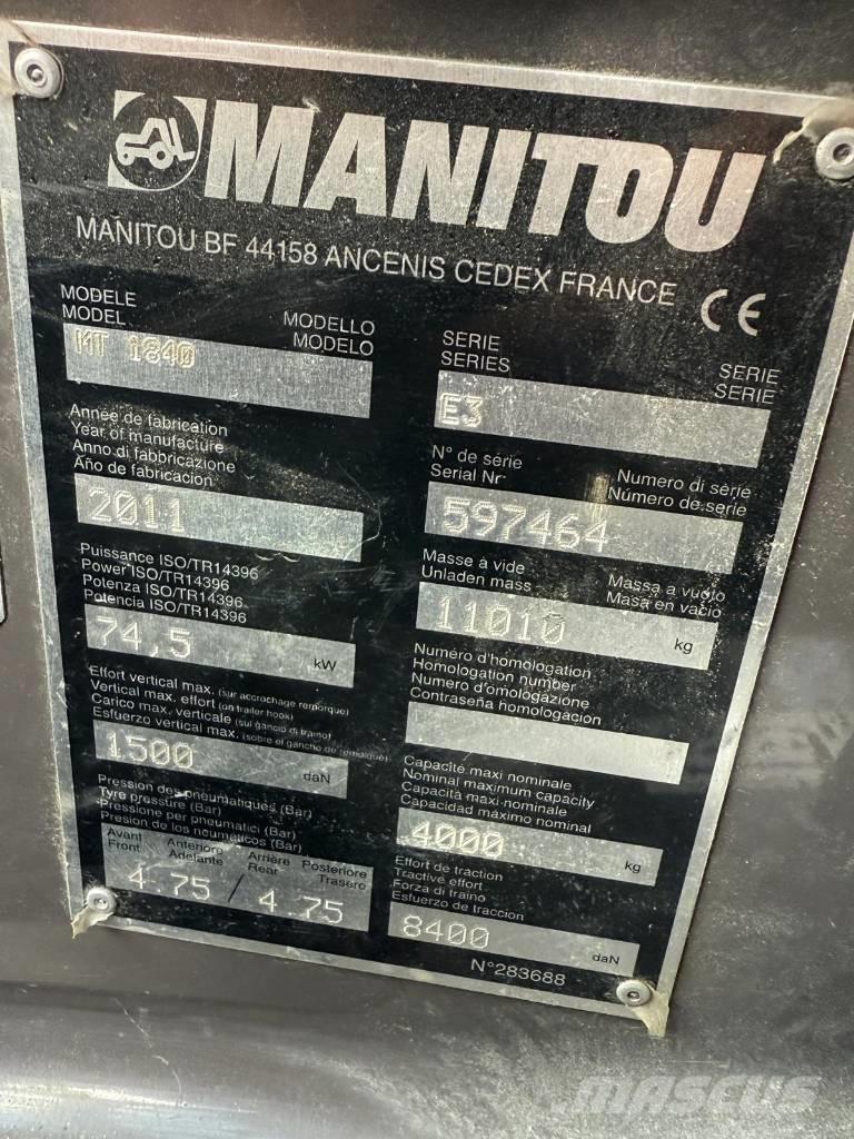 Manitou MT 1840 Sollevatori telescopici