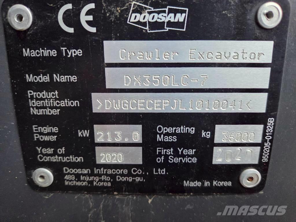 Develon DX 350 LC-7 Escavatori cingolati