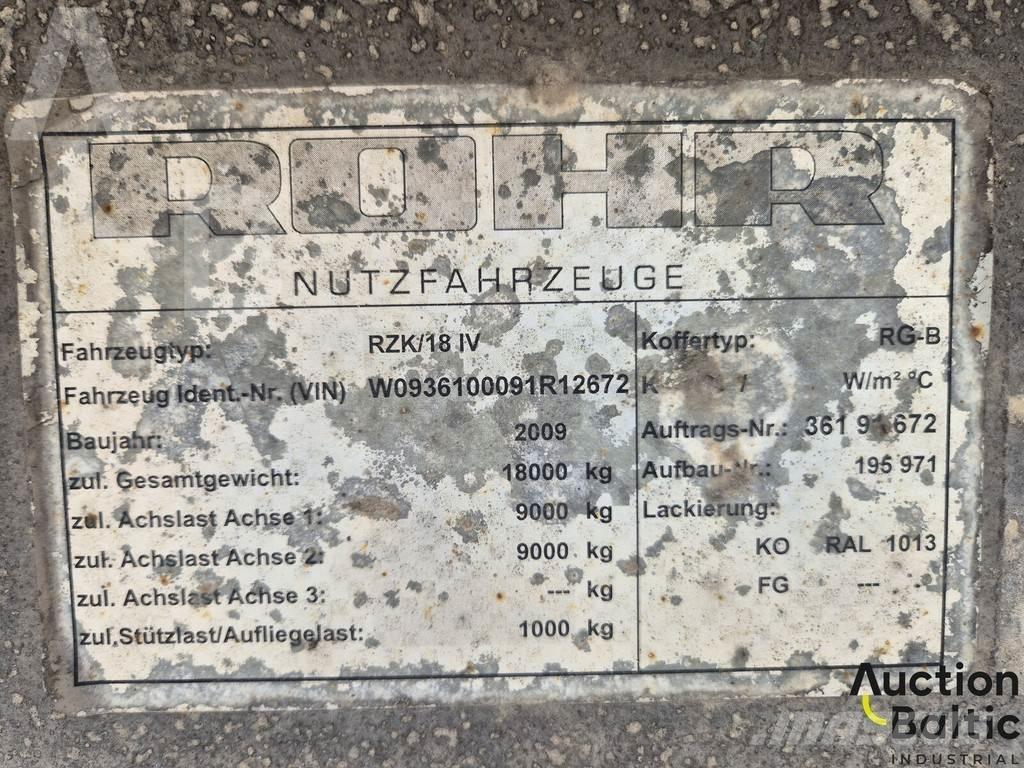 Rohr RZK 18 IV Semirimorchi tautliner