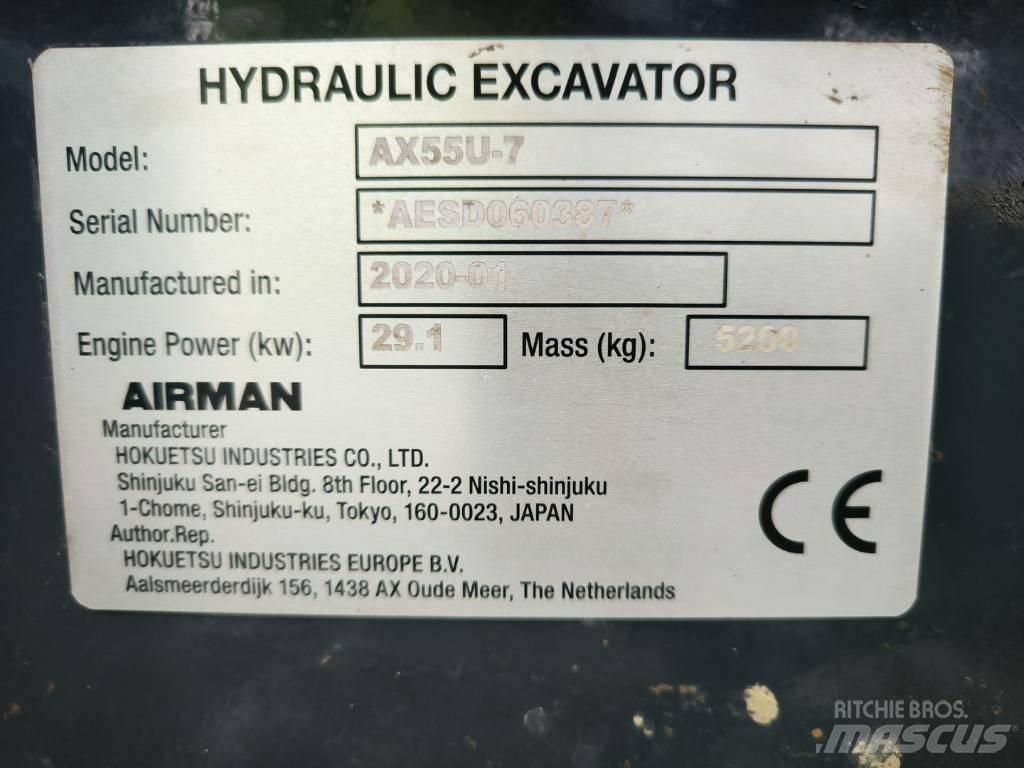 Airman AX55u Miniescavatori