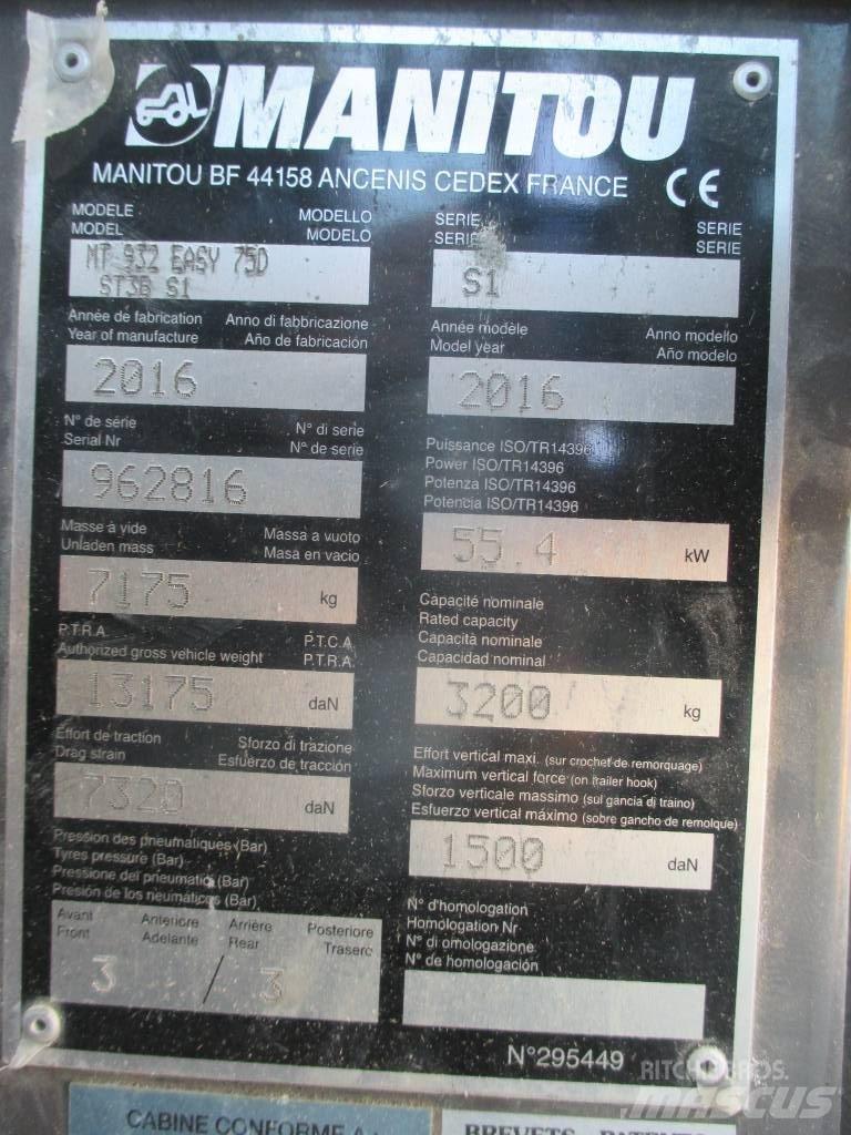 Manitou MT 932 Sollevatori telescopici