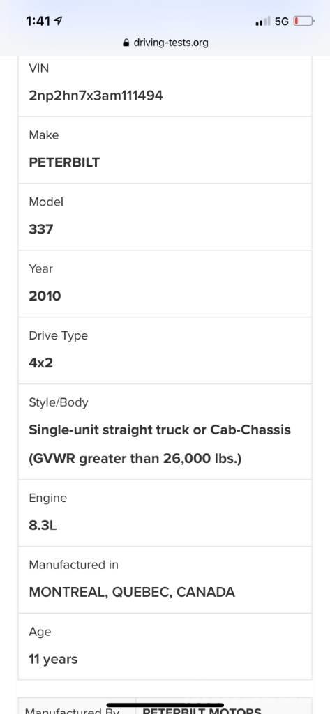 Peterbilt 337 Motrici e Trattori Stradali