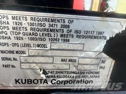 Kubota U 17-3 Miniescavatori