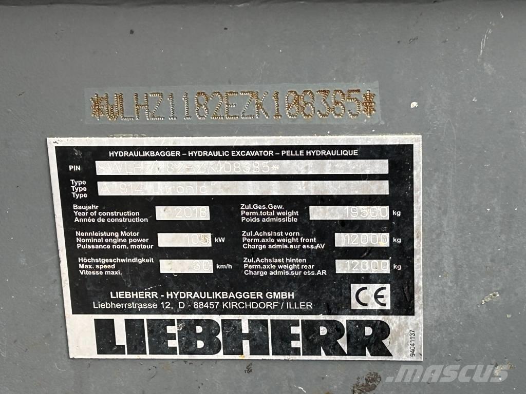 Liebherr A914 / LH18M Movimentazione Materiali - Altro