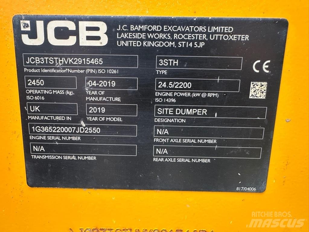 JCB 3STH SWIVEL Mini dumper