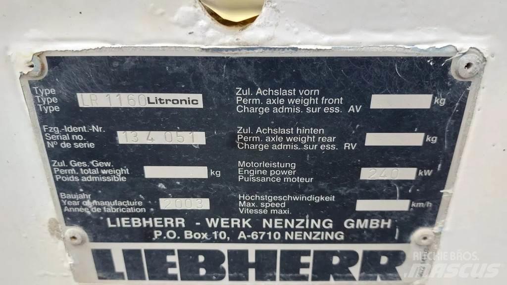 Liebherr LR 1160 Gru cingolate