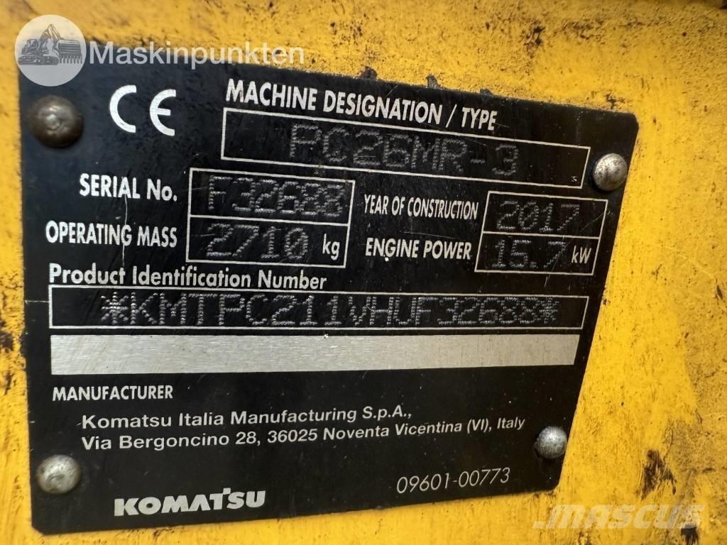 Komatsu PC 26 MR Miniescavatori