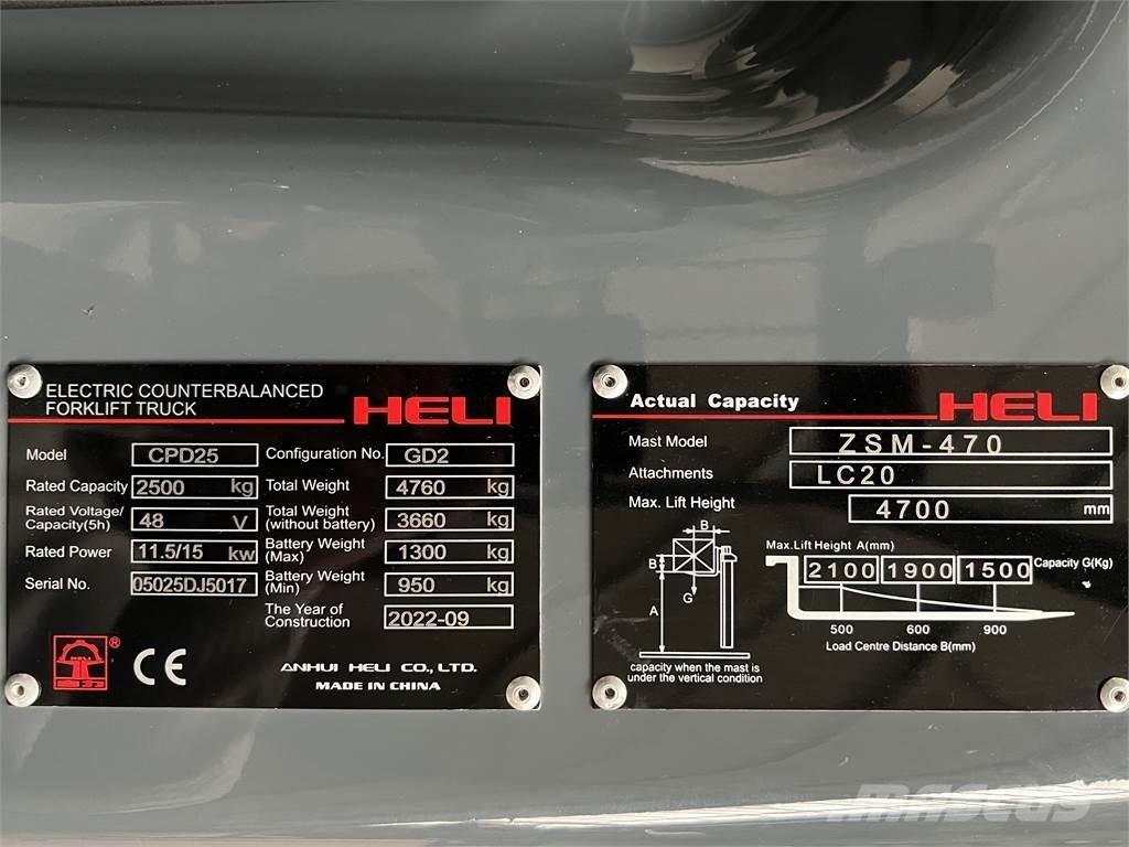 Heli CPD25 GD2 / NEU Carrelli elevatori elettrici