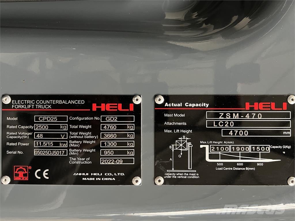 Heli CPD25 GD2 / NEU Carrelli elevatori elettrici