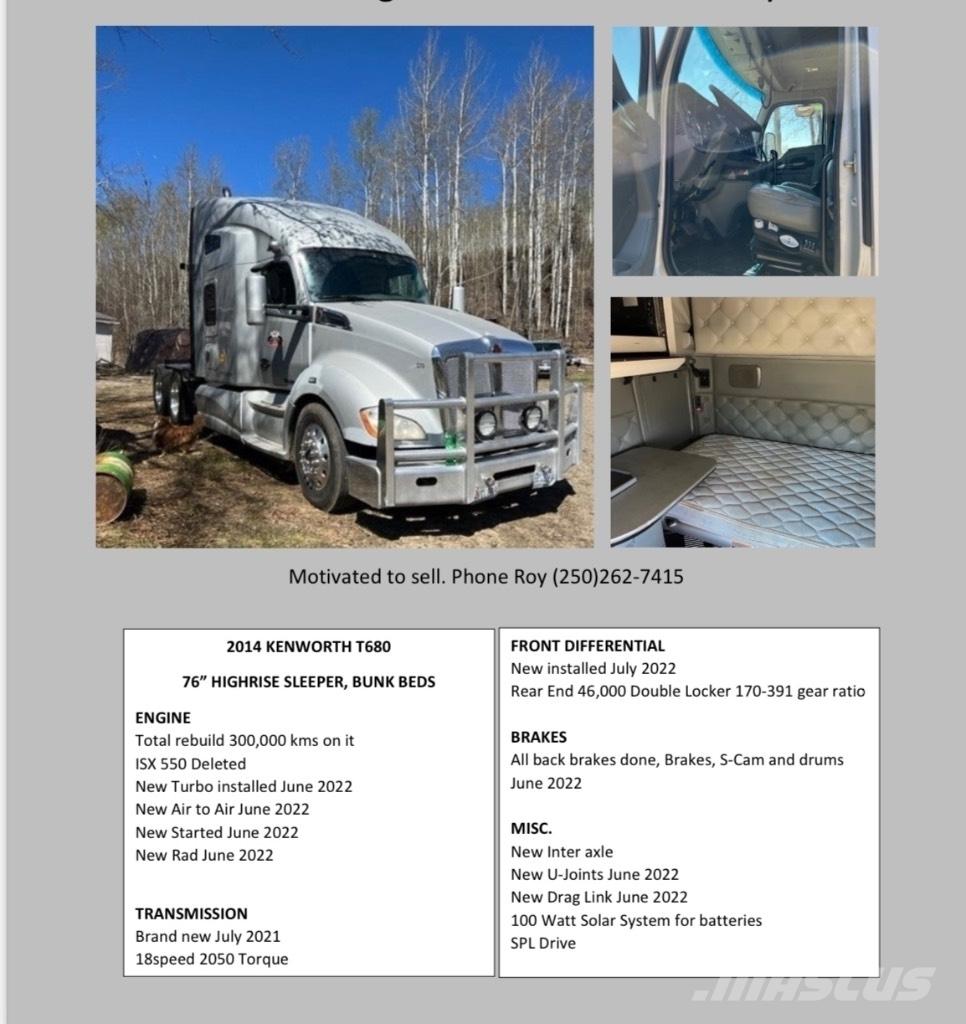 Kenworth T680 Motrici e Trattori Stradali