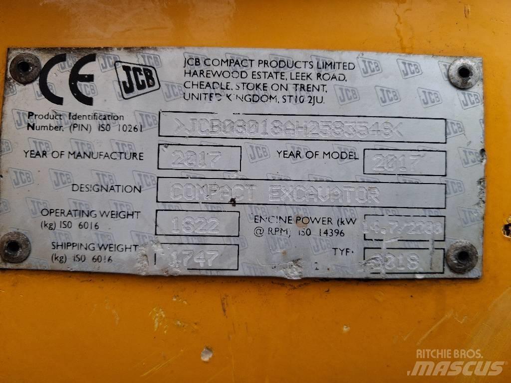 JCB 8018 CTS Miniescavatori