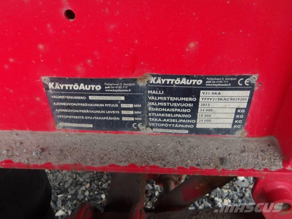  Käyttöauto V31 4 aks Rimorchi ribaltabili
