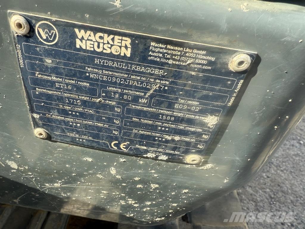 Wacker Neuson ET 16 Miniescavatori