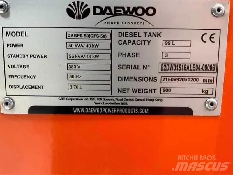 Daewoo DAGFS-50 Generatori diesel