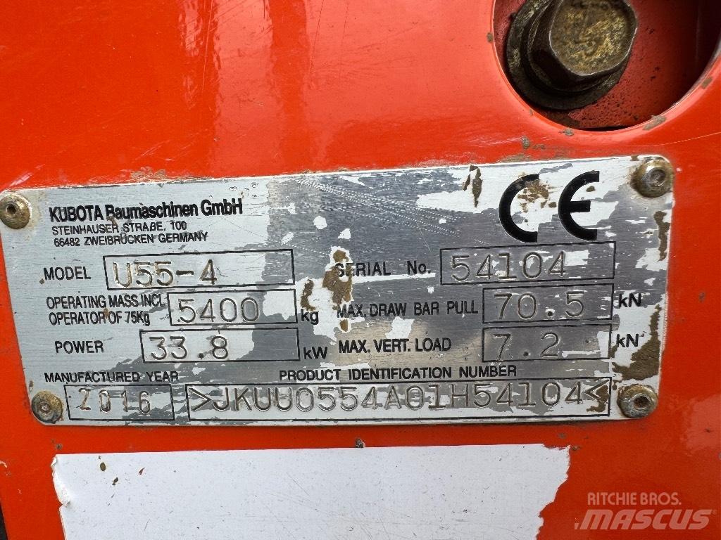 Kubota U 55-4 Miniescavatori