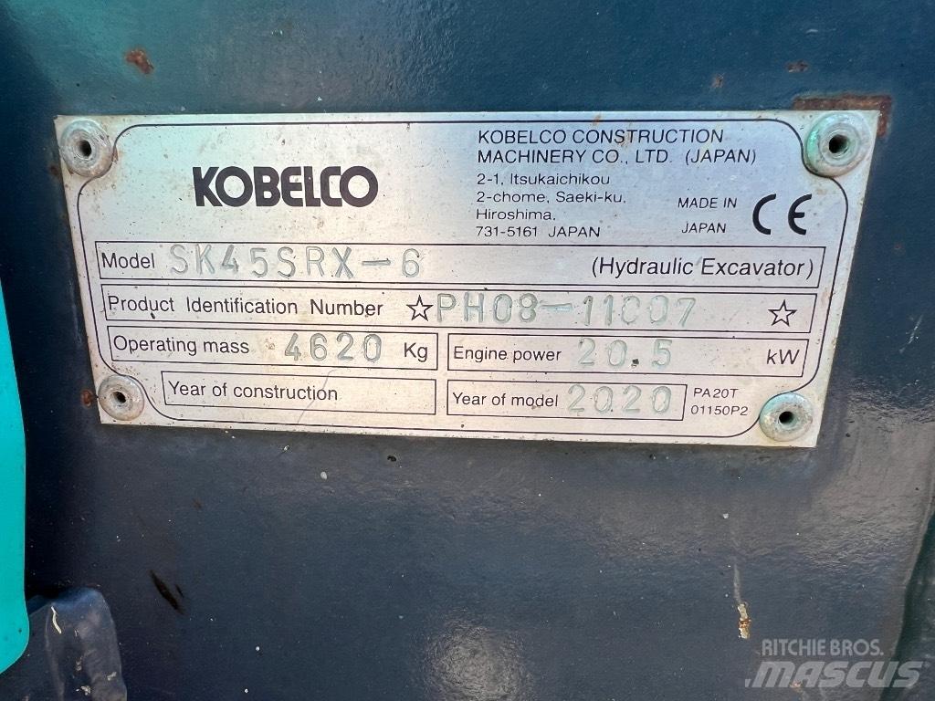 Kobelco SK 45 SRX-6 Miniescavatori