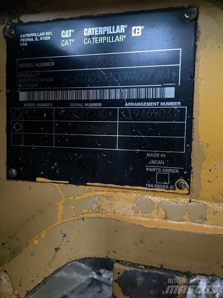 CAT 303 CR Miniescavatori