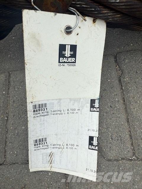 Bauer 2x lina Attrezzatura per perforazione accessori e ricambi