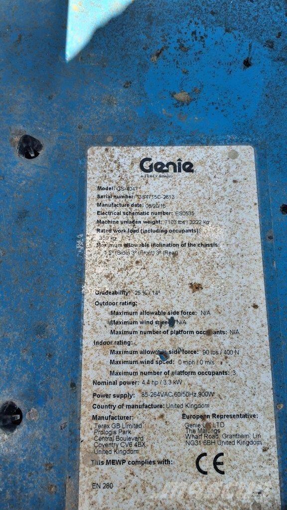 GENIE GS4047 Piattaforme a pantografo