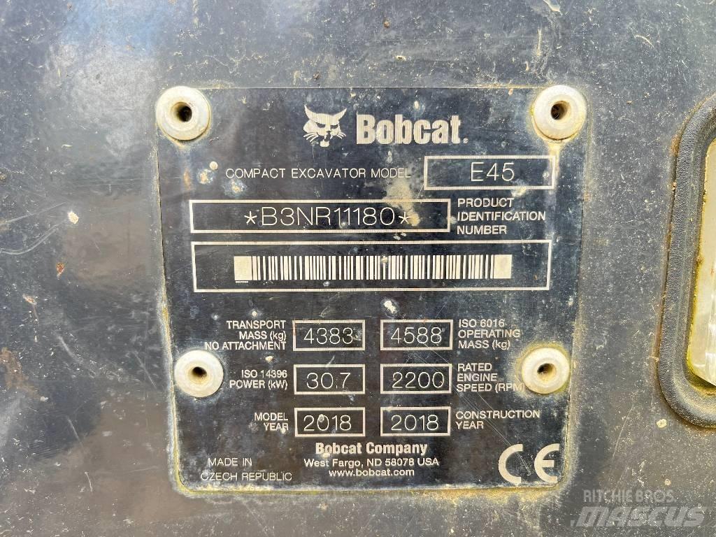 Bobcat E 45 Miniescavatori
