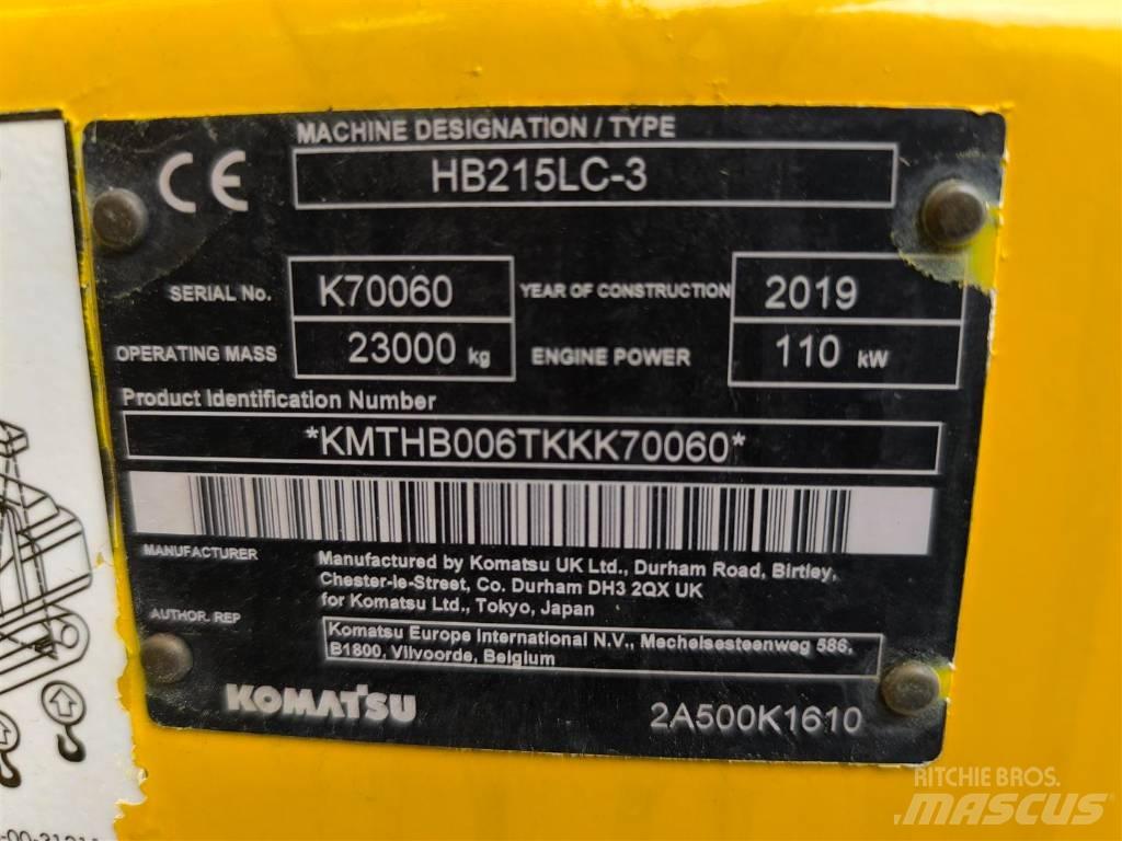 Komatsu HB 215 LC-3 Escavatori cingolati
