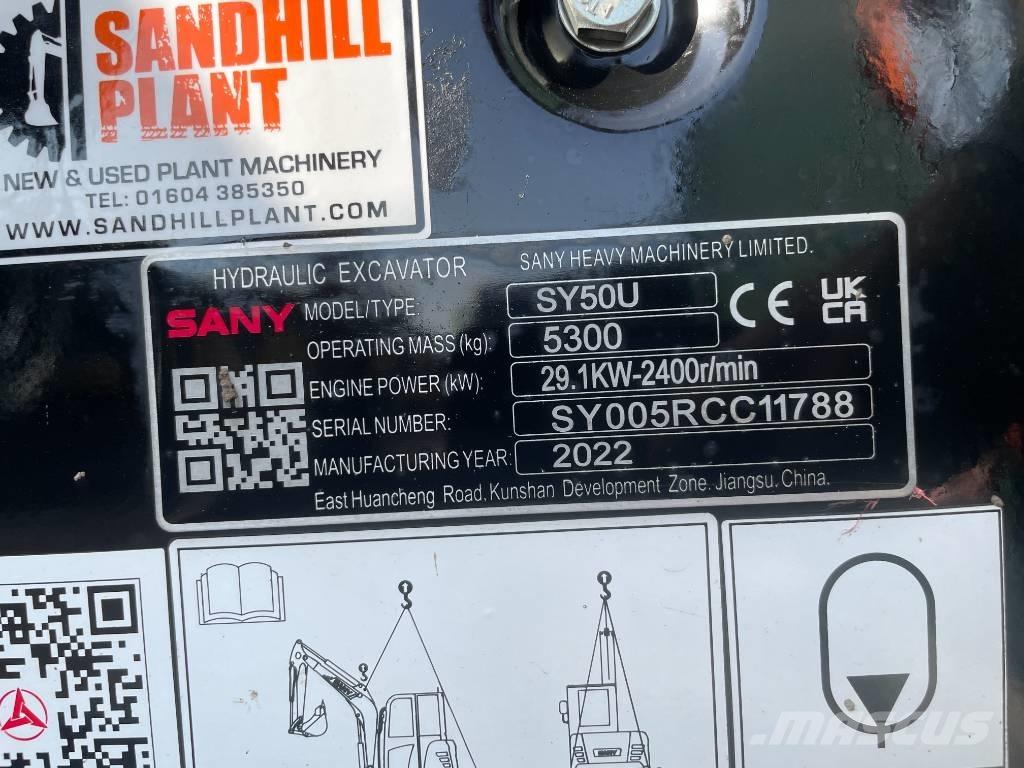 Sany SY 50 U Miniescavatori