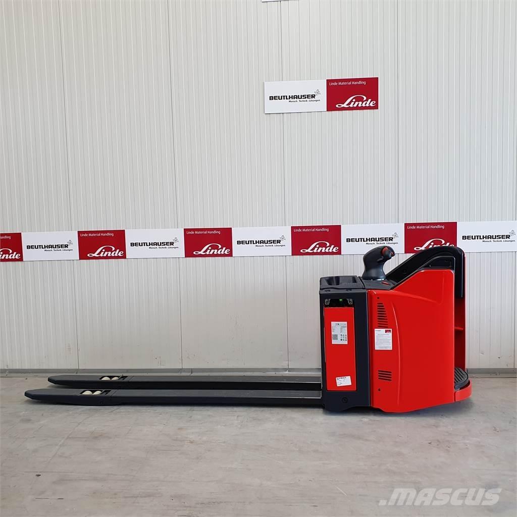 Linde T20SP lang Transpallet uomo a terra