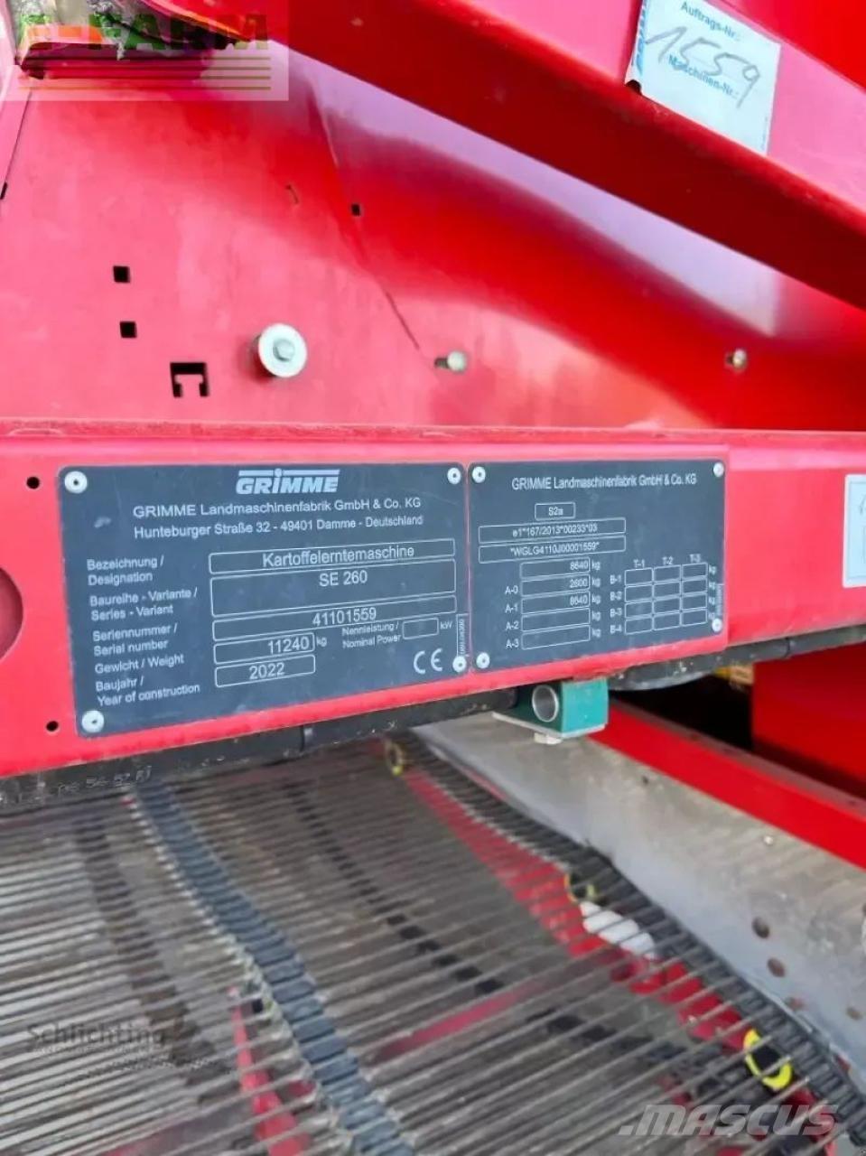 Grimme se260 Attrezzature  raccolta patate - Altro