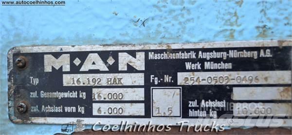 MAN 16.192 HAK Camion con sponde ribaltabili