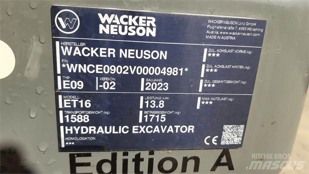 Wacker Neuson ET16 Escavatori cingolati