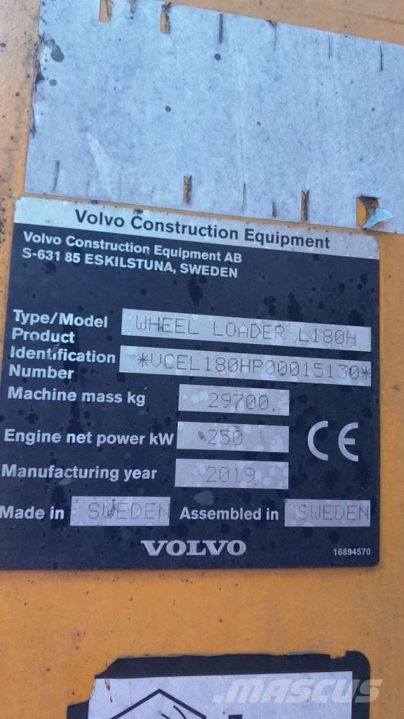 Volvo L 180 H Pale gommate