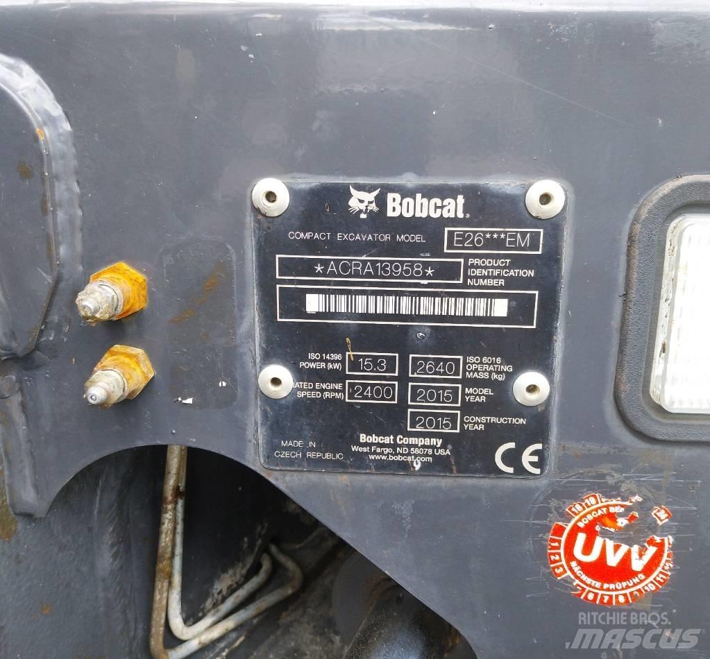 Bobcat E 26 Miniescavatori