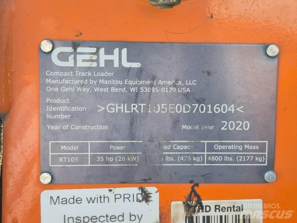 Gehl RT 105 Mini Pale Gommate