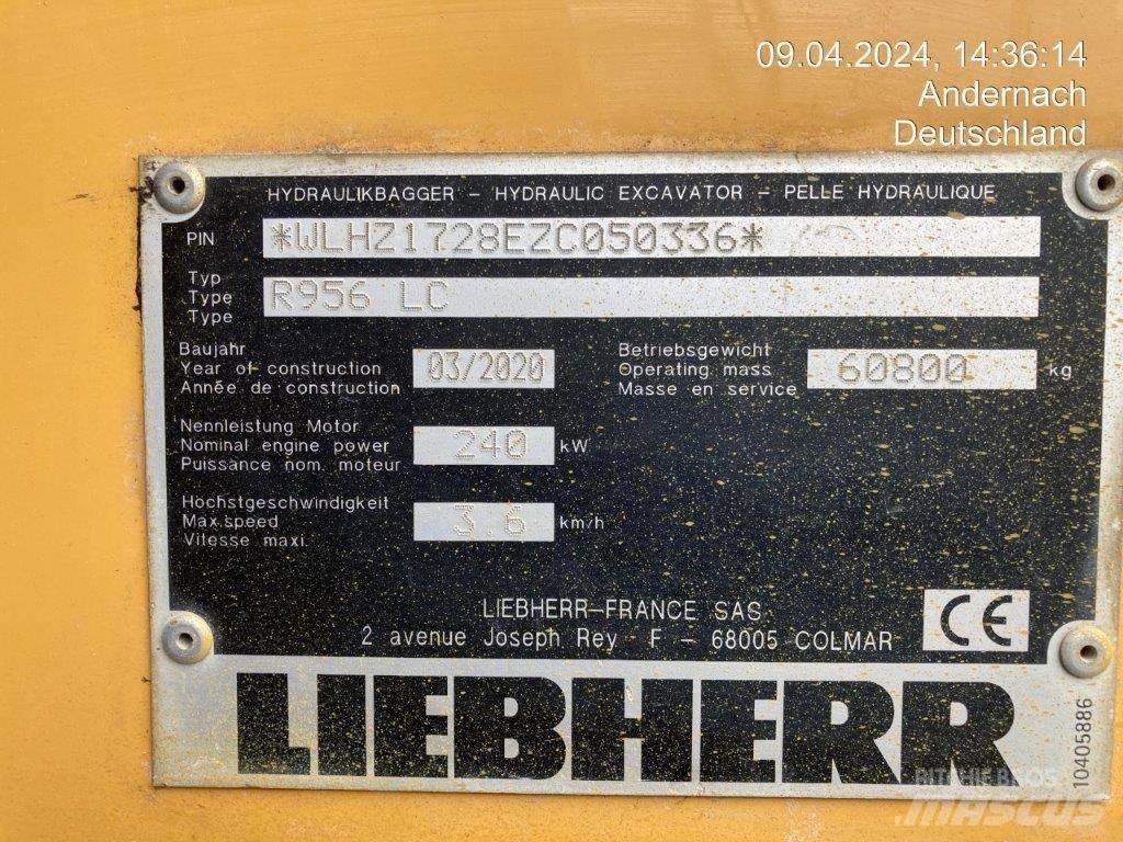 Liebherr R956 LC Escavatori cingolati