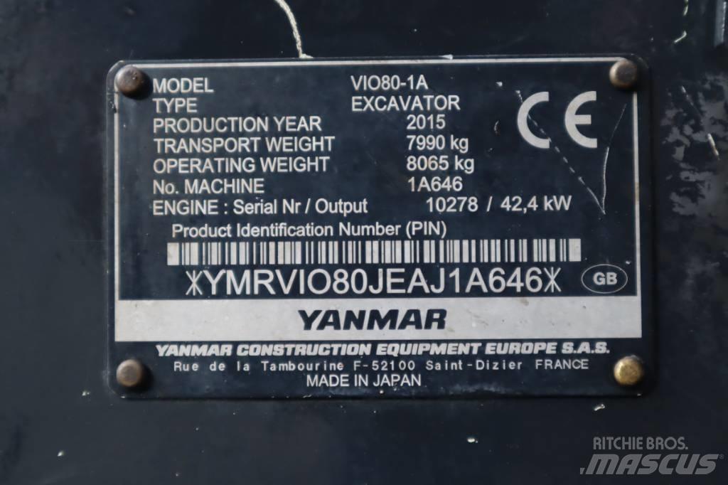Yanmar VIO80-1A Escavatori medi 7t - 12t