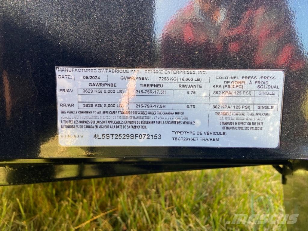 Behnke 2016ET-8K Altri rimorchi