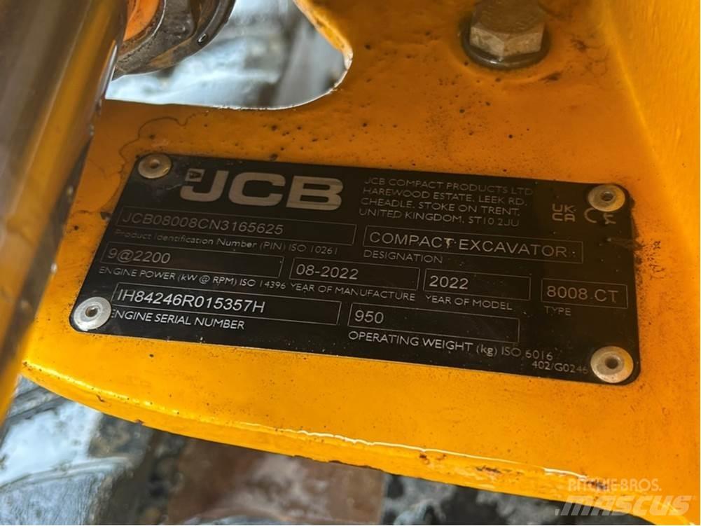 JCB MICRO 8008 Miniescavatori