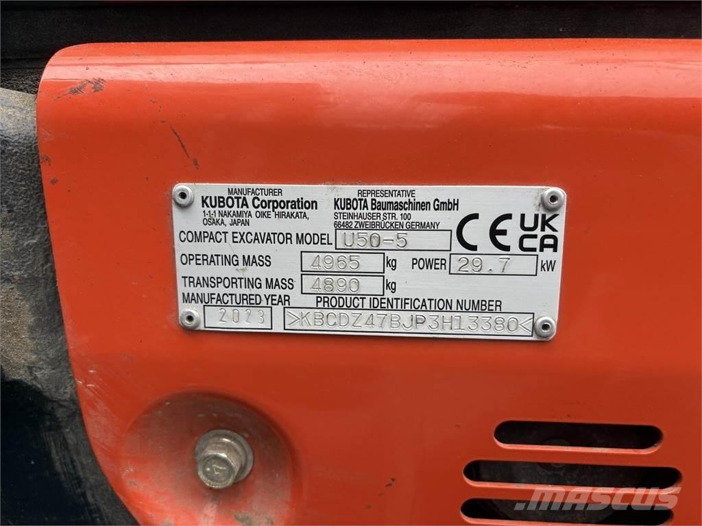 Kubota U50-5 Miniescavatori