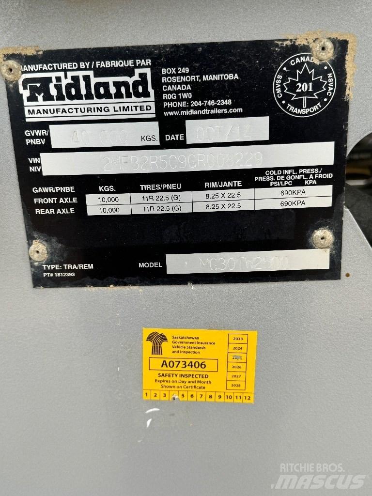 Midland TW2500 Rimorchi ribaltabili