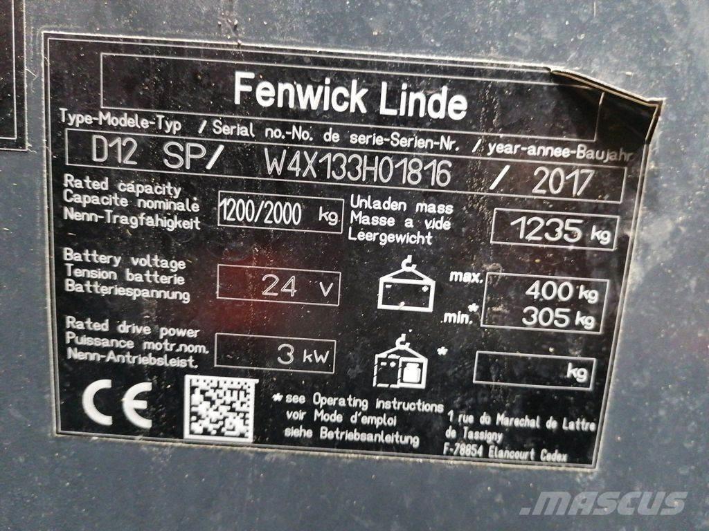 Linde D12 SP Transpallet uomo a terra