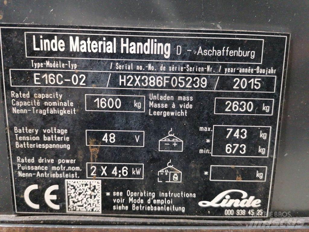 Linde E16C-02 Carrelli elevatori elettrici