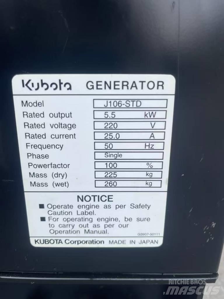 Kubota J106 Generatori diesel